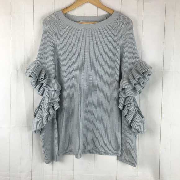 BP Urban Outfitters Light Blue Open Elbow Sweater - Picture 1 of 6